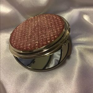 Pink Glitter Double Mirror Compact Mirror